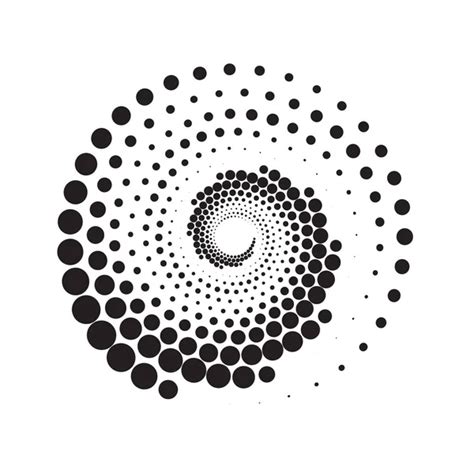 Halftone Dots Circle Texture Creative Geometric Pattern Abstract Vector