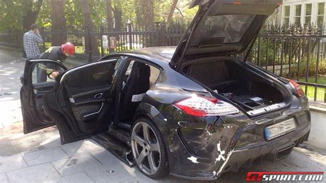 Car Crash Porsche Panamera Mansory In Poland Gtspirit