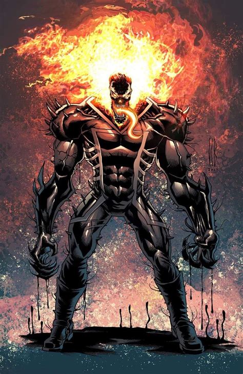 Venom Ghostrider Jeffrey Benitez Marvel Comics Wallpaper Ghost