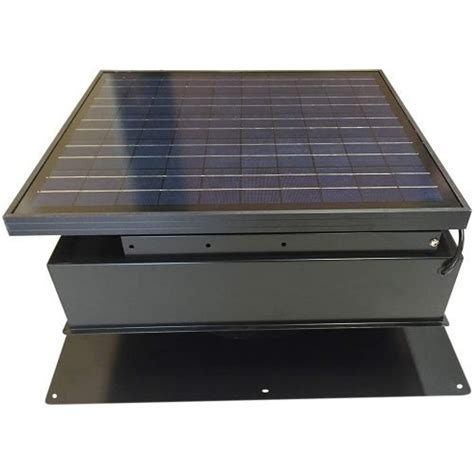 Remington 30 Watt Solar Attic Fan 30 Watt 1550 Cfm Black Powered Fan