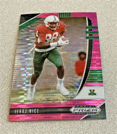 2020 Panini Prizm Draft Pink Pulsar Prizm 51 Jerry Rice Mississippi Valley Ebay