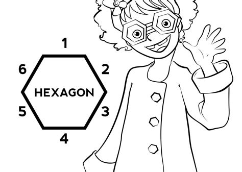 At an early age, girls develop more quickly than boys. Hexagon Coloring Page at GetColorings.com | Free printable ...
