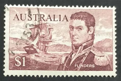 Australian Stamp Used 1966 Famous Seafarers Captain Matthew Flinders