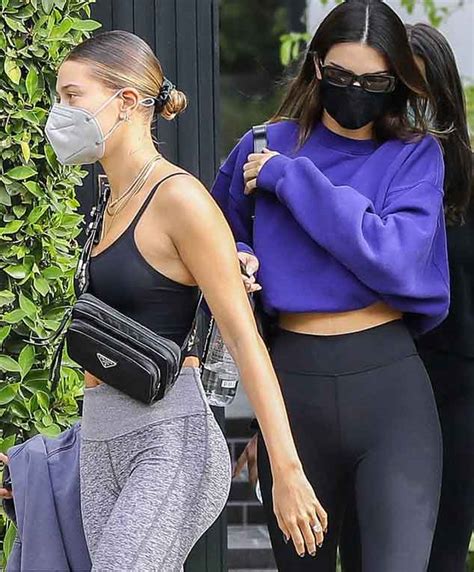 hailey bieber and kendall jenner stun onlookers with their chic appearance in la