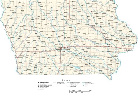 Map Of Iowa Counties And Cities