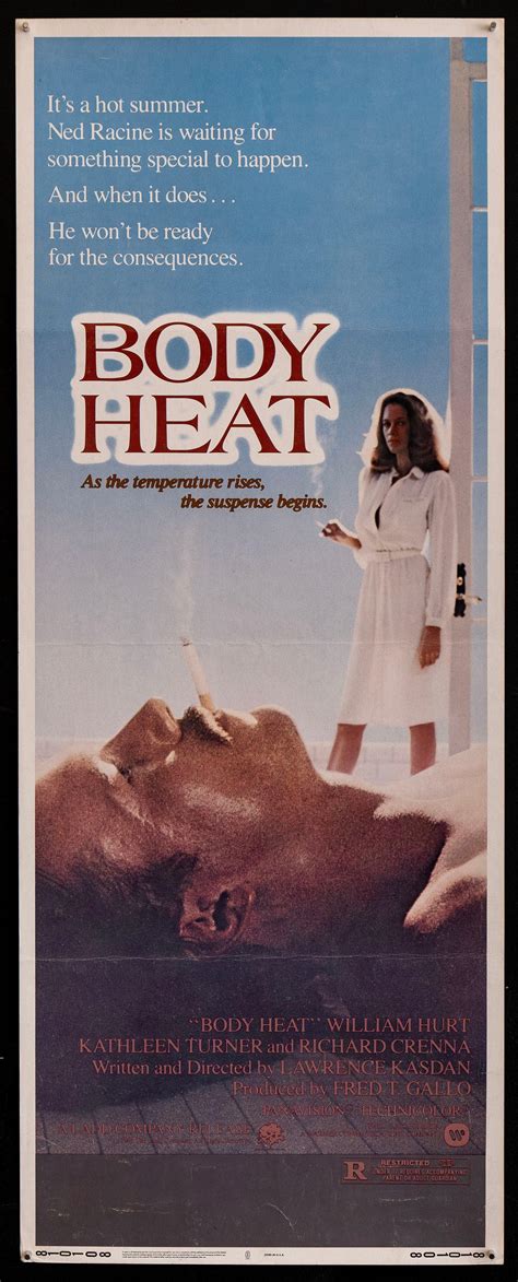 Body Heat Movie Poster 1981 Insert 14x36