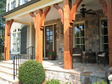 You can always close the door on an unfinished room i'll get into more details about those choices in another post soon, but one of the elements of this porch. cedar post front porches | 20,328 timber porch posts Home ...