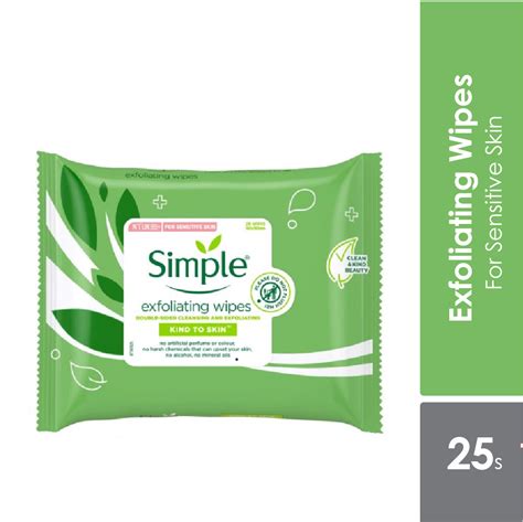 Simple Exfoliating Facial Wipes 25s Alpro Pharmacy