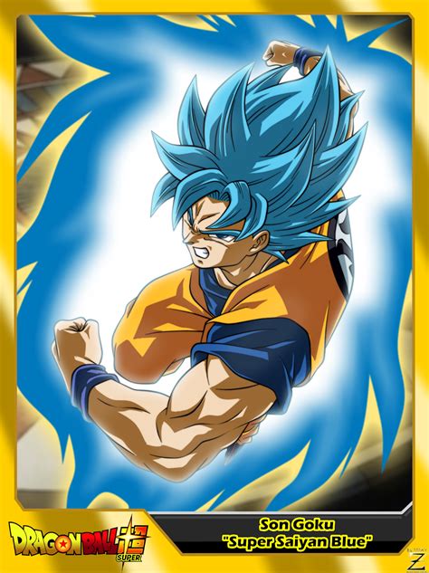 Got a little inspired from the new opening of db super and tried this. Maky Z Blog: (Card) Son Goku Super Saiyan Blue (Dragon ...