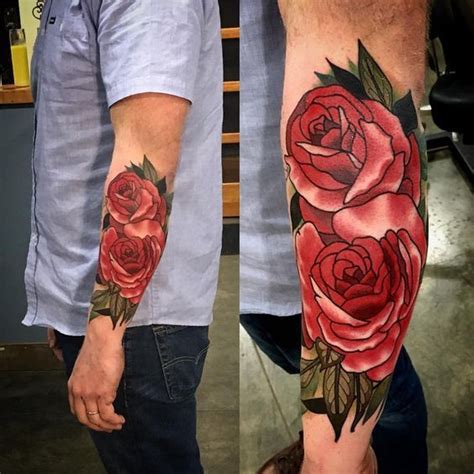 Tatuajes De Rosas Para Hombre【impresionantes】 372 Fotos Tatuajes De Rosas Para Hombres