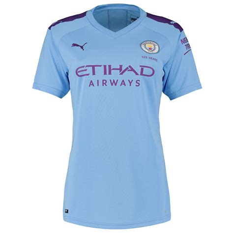 Manchester City Fc Home Football Shirt Jersey Top 2019 20 Puma Womens