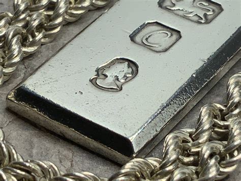 Vintage Sterling Silver Ingot Pendant Necklace Etsy