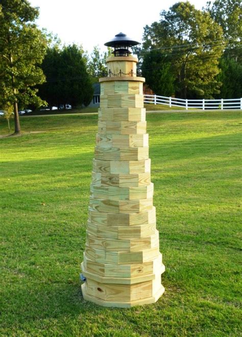 How To Build An Authentic 6 Ft Lawn Lighthouse Plans Include Photos