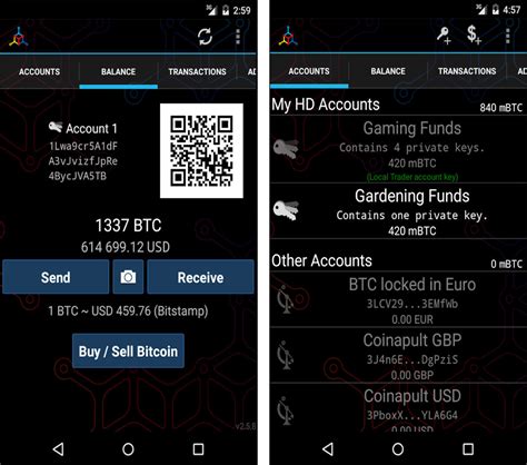 Both bch and btc can be sent, received, and stored in the same secure app. Mycelium - Bitcoin Wallet - Android App - Download - CHIP