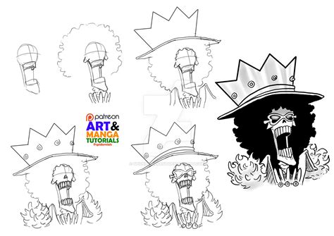 How To Draw Brook From One Piece By Spidernielsart On Deviantart