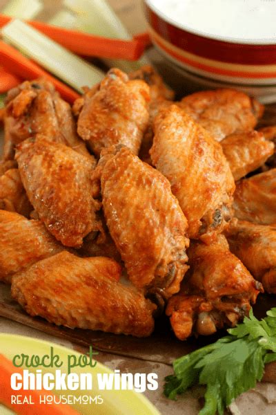 Crock Pot Chicken Wings Recipe Real Housemoms