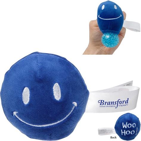 Woo Hoo Smiley Face Plush And Gel Stress Buster™ Foremost Promotions