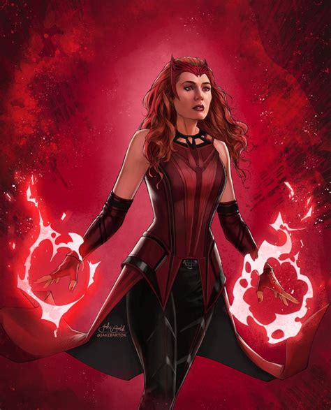 Art Jake Bartok In 2021 Scarlet Witch Marvel Scarlet Witch Marvel