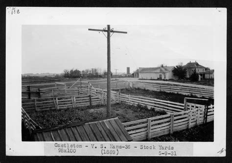 Atchison Topeka And Santa Fe Railway Company Stockyards Castleton Kansas Kansas Memory