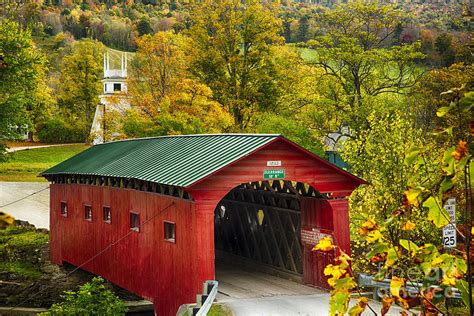 Scenic Covered Bridge Of West Arlington Photograph By George Oze Pixels