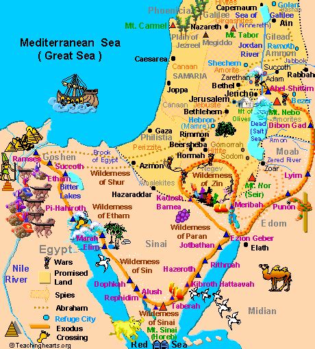 Map Of Ancient Canaan For Kids What Was The Land That God Promised