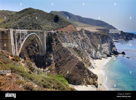 Bixby Bridge Big Sur California Usa Stock Photo Alamy