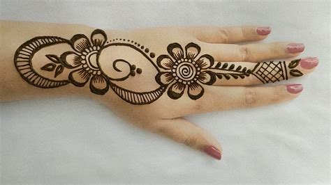Back Hand Mehndi Design Simple And Easy And Beautiful Beautiful Latest