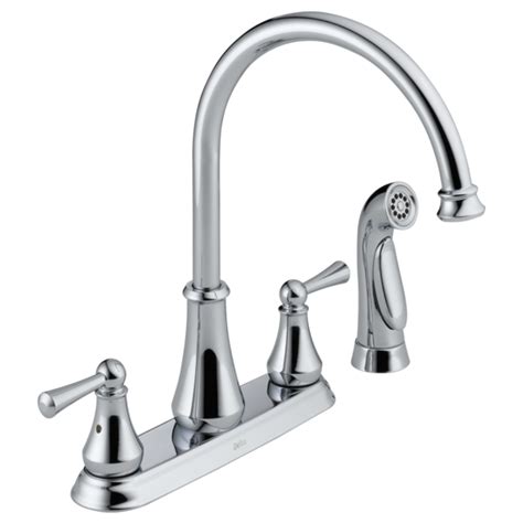 Here are few of the best delta kitchen faucets. Two Handle Kitchen Faucet w/ spray 21902 | Delta Faucet
