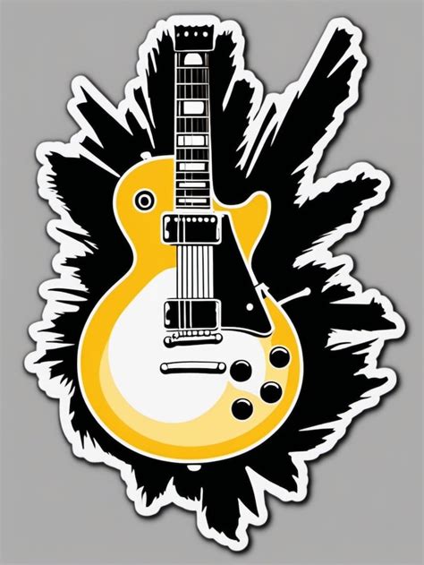 Guitar Sticker Electric Guitar Sticker Les Paul Waterproof Etsy