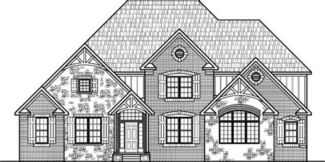 For each, begin with a pair of straight, parallel lines. Stone Tudor Style House Floor Plans Drawings 4 Bedroom 2 ...