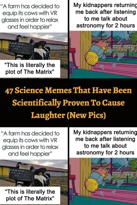 Four Different Pictures With Text On Them That Says Science Memes That