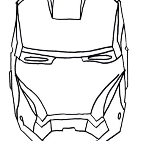 Iron Man Coloring Pages : Iron Man Face Coloring Page Kids