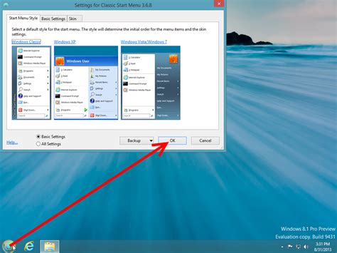 How To Return Start Button In Windows 81 Using Classic Shell Windows