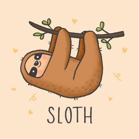 High quality tank tops designed and sold by independent artists around the world. Premium Vector | Cute sloth cartoon hand drawn style