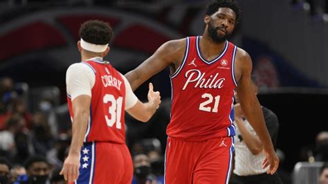 Sixers Discuss Growth Of Joel Embiid Seth Curry Partnership On Offense