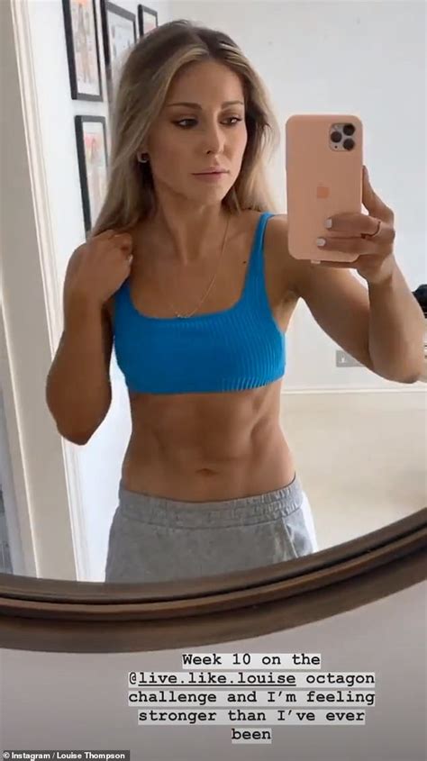 Louise Thompson Flaunts Her Sculpted Abs In A Blue Crop Top Daily