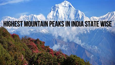 Highest Peak In India List Of Top 10 Highest Mountain Peak In India