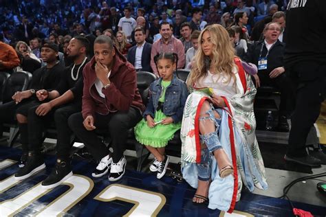 Beyonce With Jay Z And Blue Ivy At Nba All Star Game 2017 Popsugar