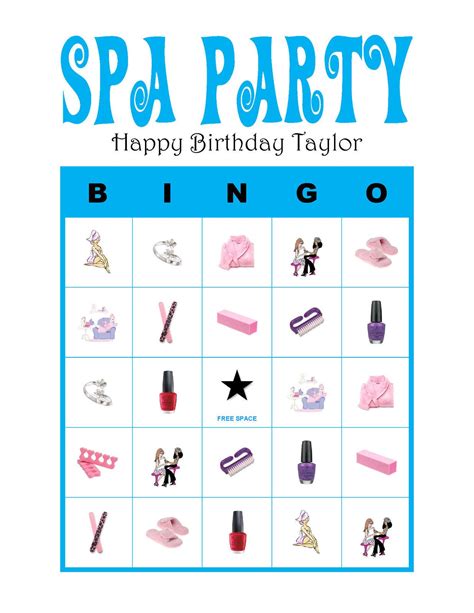 Free Printable Spa Party Games Printable Word Searches