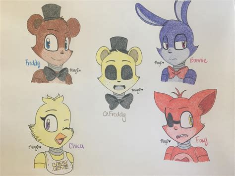 Fnaf Characters Buckskins Fnaf Drawings Fnaf Art Five Nights At