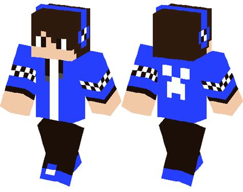 Blue Gamer Boy Minecraft Skin Minecraft Hub