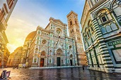 Cathedral of Florence in Piazza del Duomo, Florence, Italy Stock Photo ...
