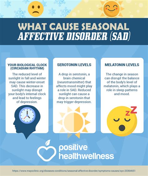 What Cause Seasonal Affective Disorder Sad Infographic Positive