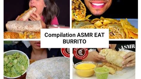 compilation asmr eat burrito 🌯 world of eating youtube