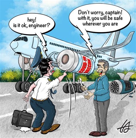 New Generation Aircraft Engines Cartoon Movement