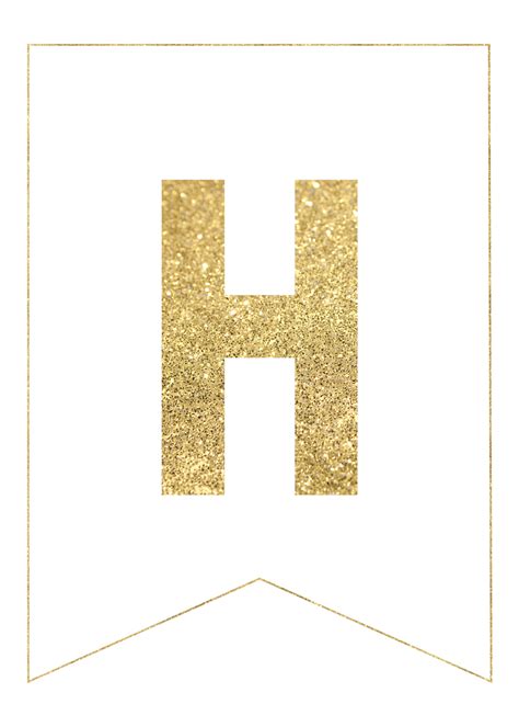 Gold Free Printable Banner Letters | Paper Trail Design | Printable banner letters, Free ...