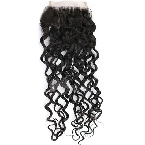 Vietnamese Remy Human Hair Hd Lace Closure Deep Curly 4x4 1b Color Density 120