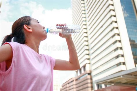 Women Drink Water After Exercising Stock Photo Image Of Fresh Care