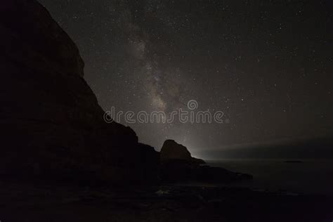 Ocean Rocks With Milky Way Stock Image Image Of Nature 58190857