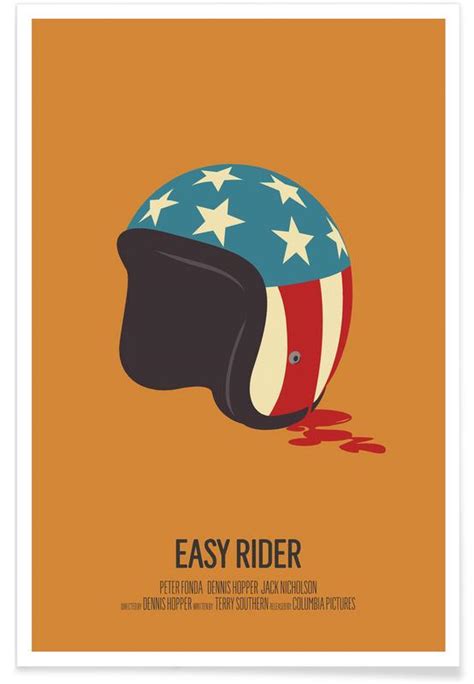 Easy Rider Minimalistisch Poster Juniqe
